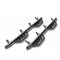N-Fab With Drop Down Steps 3 Round Bent Textured Powder Coated Matte Black Stainless Steel HPD1967QC-TX - alternate 1